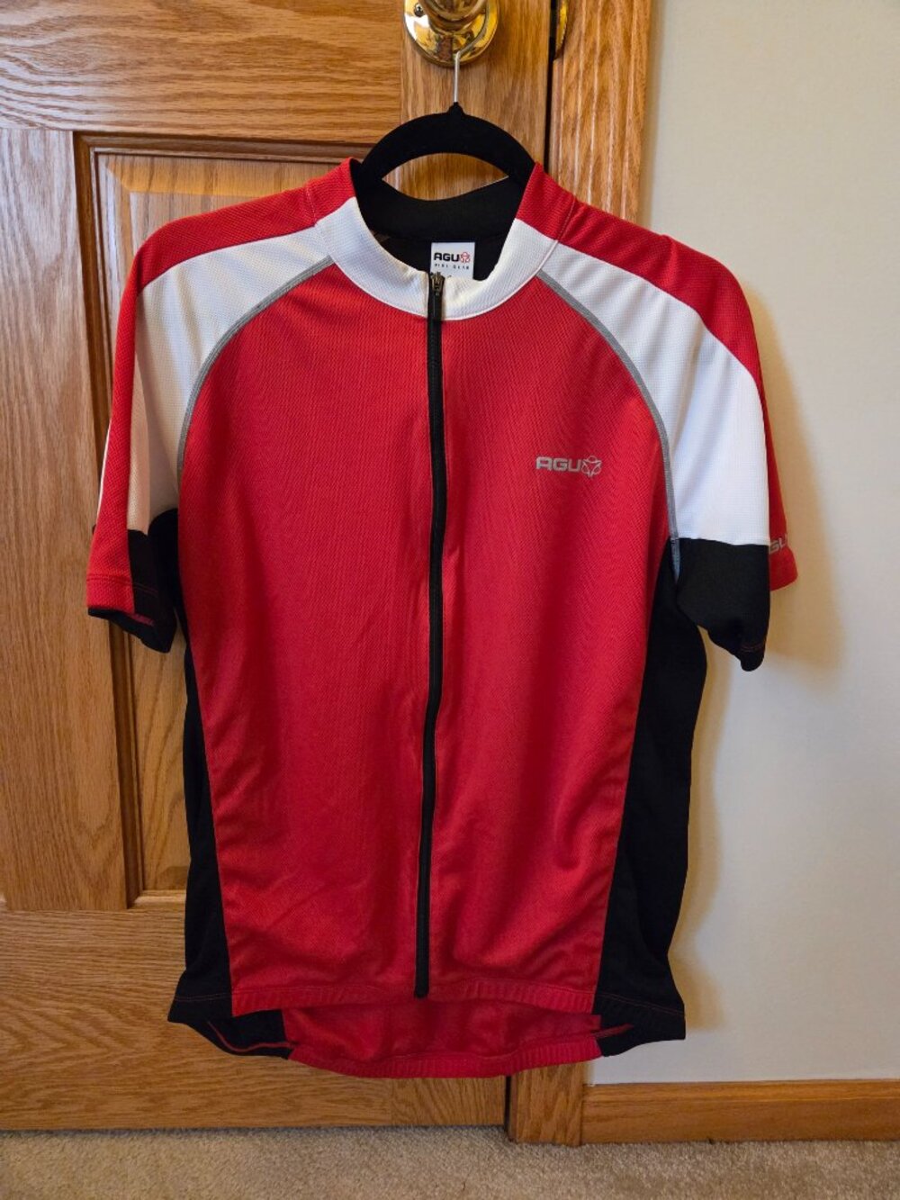 AGU bike gear men's red jersey loose fit